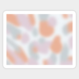 Fuzzy Pastel Terrazzo Abstract Sticker